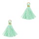 Borla estilo Ibiza 1.5cm - Gold-turquoise green